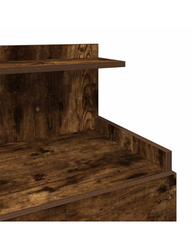 Comodini 2 pz con 2 cassetti Rovere Affumicato 40x36,5x62 cm