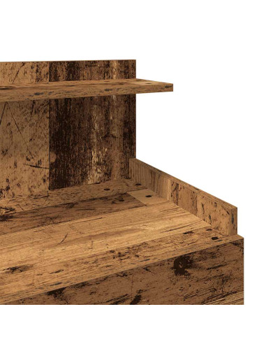 Comodini 2 pz con 2 cassetti in legno vecchio 40x36,5x62 cm