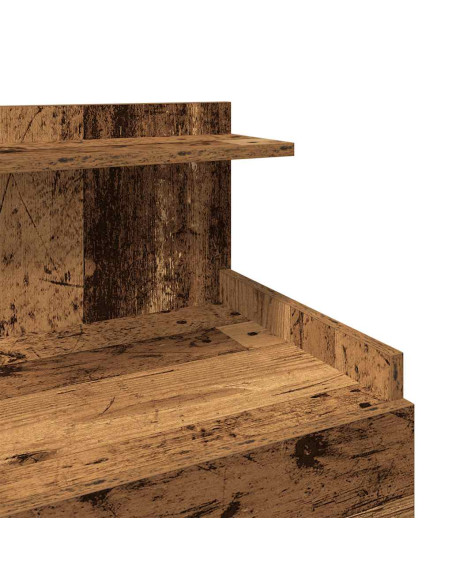 Comodini 2 pz con 2 cassetti in legno vecchio 40x36,5x62 cm
