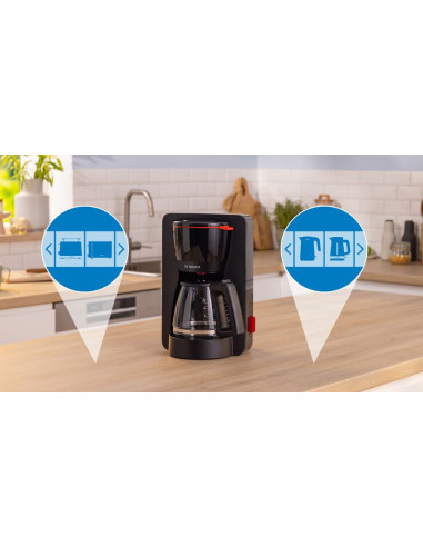 Bosch TKA3M133 Macchina da caffè americana MyMoment Nero