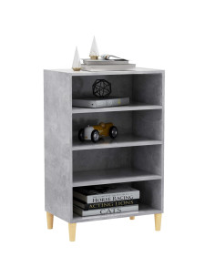 Credenza Grigio Cemento 57x35x90 cm in Legno Multistrato 2
