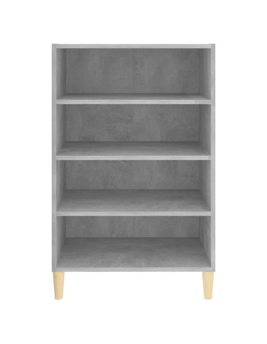 Credenza Grigio Cemento 57x35x90 cm in Legno Multistrato