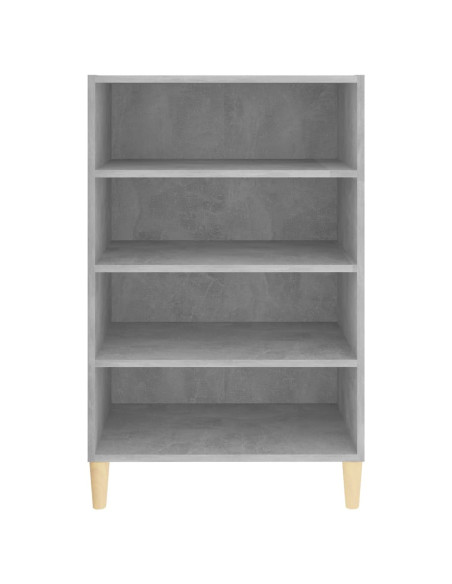 Credenza Grigio Cemento 57x35x90 cm in Legno Multistrato