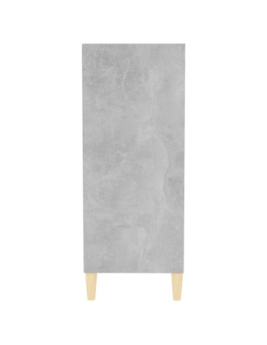 Credenza Grigio Cemento 57x35x90 cm in Legno Multistrato