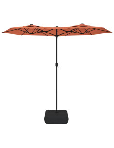 Ombrellone a Doppia Testa Terracotta 316x240 cm 2