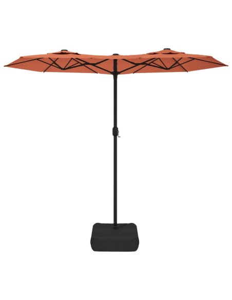 Ombrellone a Doppia Testa Terracotta 316x240 cm