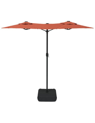 Ombrellone a Doppia Testa Terracotta 316x240 cm