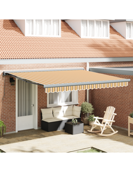 Tenda da Sole Multicolore 400 x 300 x 165 cm