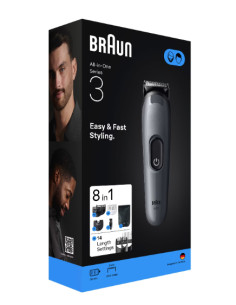 Braun AIO3540 tagliacapelli Nero, Grigio 14 Nichel-Metallo Idruro (NiMH) 2