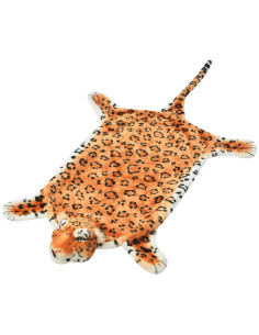 Tappeto di Peluche a Forma di Leopardo 139 cm Marrone