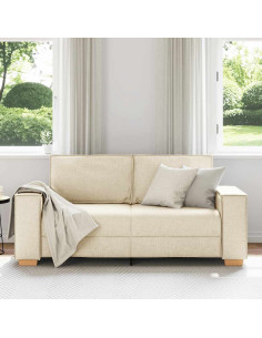 Divano a 2 posti in lino 140 cm 2