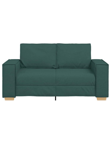 Divano a 2 posti Verde scuro 120 cm in tessuto