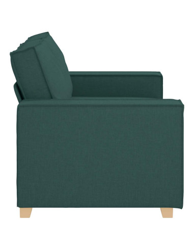 Divano a 2 posti Verde scuro 120 cm in tessuto