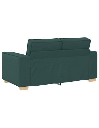 Divano a 2 posti Verde scuro 120 cm in tessuto