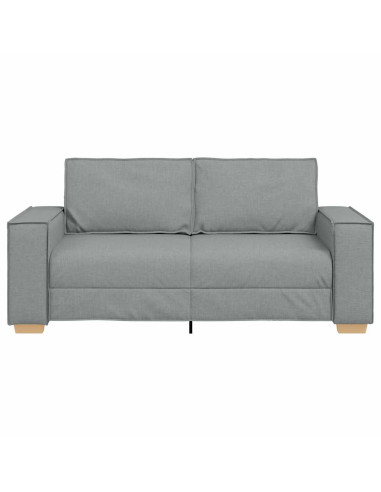 Divano a 2 posti Grigio Chiaro 140 cm Tessuto
