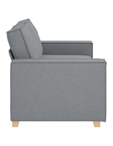Divano a 2 posti Grigio Chiaro 140 cm Tessuto