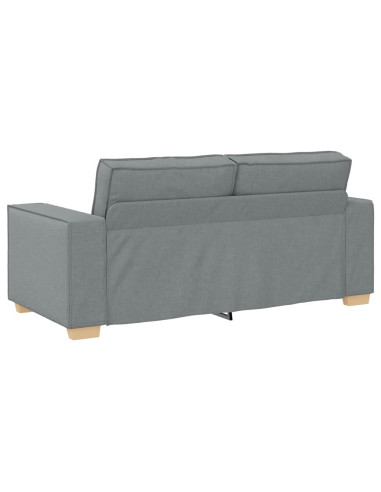 Divano a 2 posti Grigio Chiaro 140 cm Tessuto