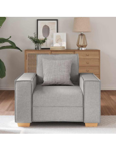 Poltrona Divano Grigio Nuvola 60 cm Tessuto 2