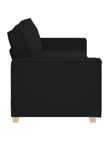 Divano a 3 posti Nero 180 cm Tessuto
