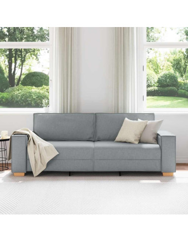 Divano a 3 posti Grigio Chiaro 180 cm Tessuto