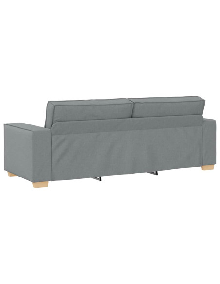 Divano a 3 posti Grigio Chiaro 180 cm Tessuto