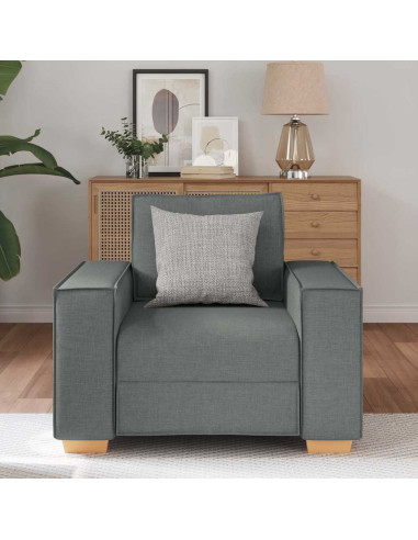 Poltrona Divano Grigio Scuro 60 cm Tessuto