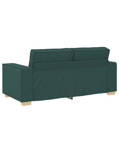 Divano a 2 posti Verde scuro 140 cm in tessuto