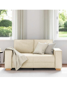 Divano a 2 posti in lino 120 cm 2