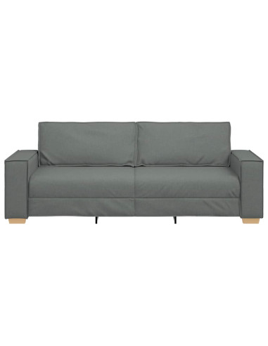 Divano a 3 posti Grigio scuro 180 cm in tessuto