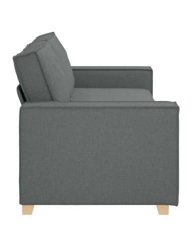 Divano a 3 posti Grigio scuro 180 cm in tessuto