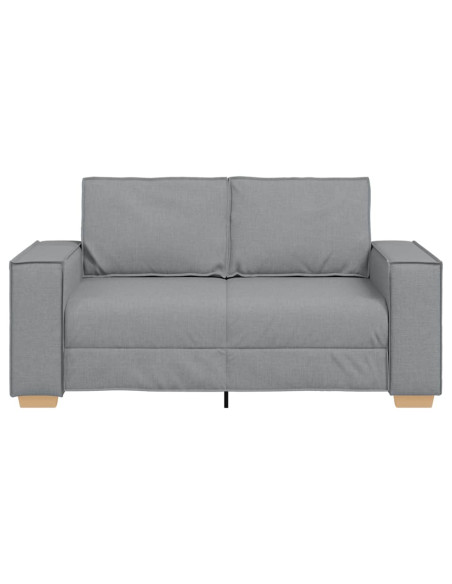 Divano a 2 posti Grigio chiaro 120 cm in tessuto