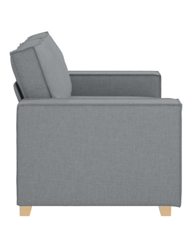 Divano a 2 posti Grigio chiaro 120 cm in tessuto