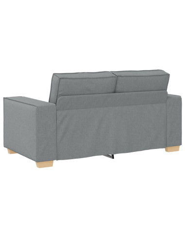 Divano a 2 posti Grigio chiaro 120 cm in tessuto