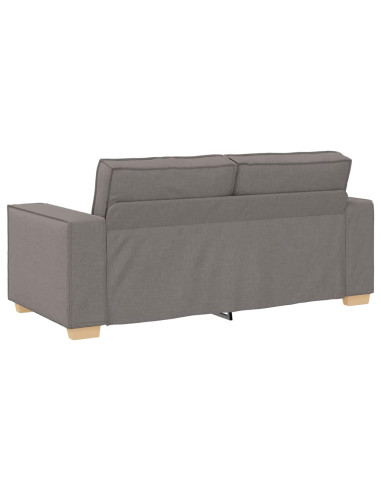 Divano a 2 posti tortora 140 cm in tessuto