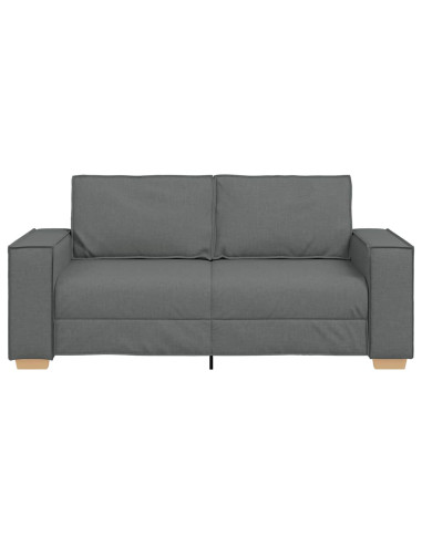 Divano a 2 posti Grigio scuro 140 cm in tessuto