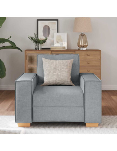 Poltrona Divano Grigio Chiaro 60 cm Tessuto