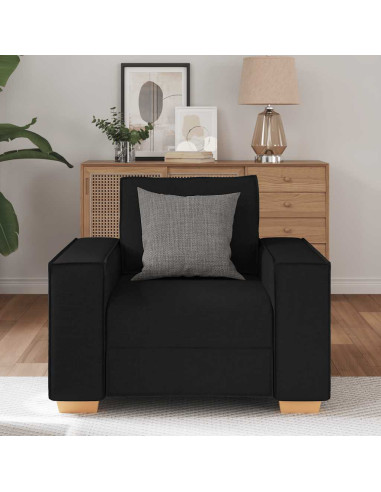 Poltrona Divano Nero 60 cm Tessuto