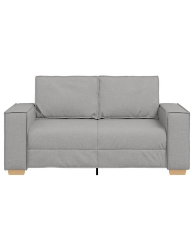 Divano a 2 posti Grigio nuvola 160x78x84 cm in tessuto
