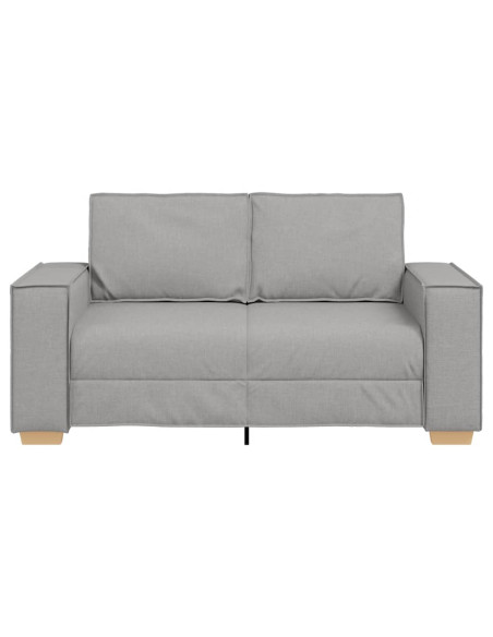 Divano a 2 posti Grigio nuvola 160x78x84 cm in tessuto