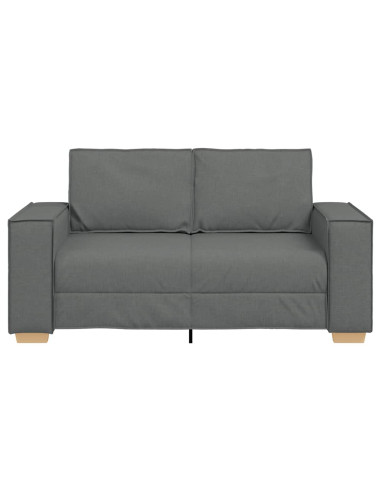 Divano a 2 posti Grigio scuro 120 cm in tessuto