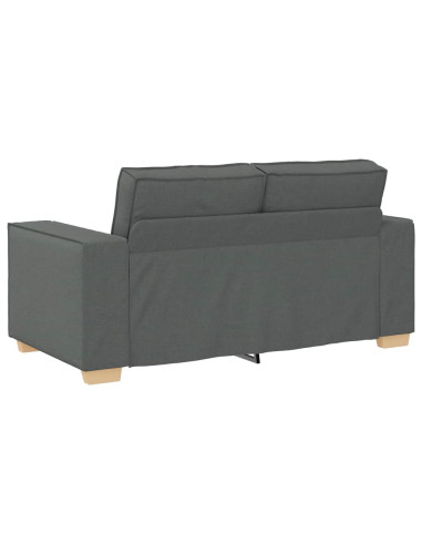Divano a 2 posti Grigio scuro 120 cm in tessuto