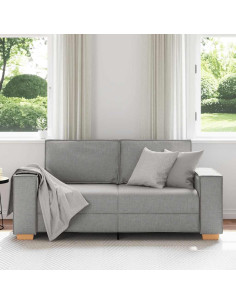 Divano a 2 posti Grigio nuvola 140 cm in tessuto 2