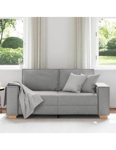 Divano a 2 posti Grigio nuvola 140 cm in tessuto