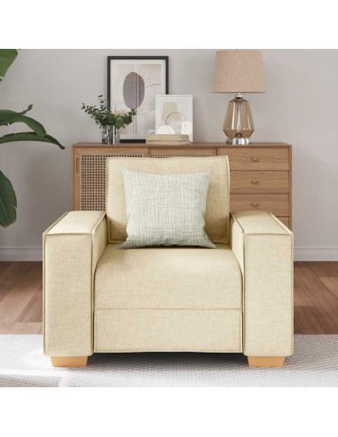 Poltrona Divano Crema 60 cm Tessuto