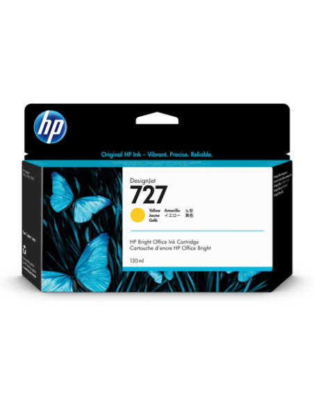 HP Cartuccia inchiostro giallo DesignJet 727, 130 ml