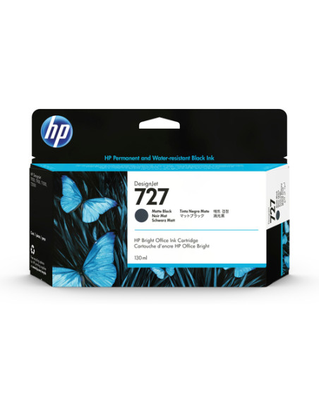 HP Cartuccia inchiostro nero opaco DesignJet 727, 130 ml