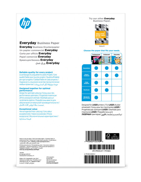 HP Carta lucida Everyday Business, 120 g/m2, A4 (210 x 297 mm), 150 fogli
