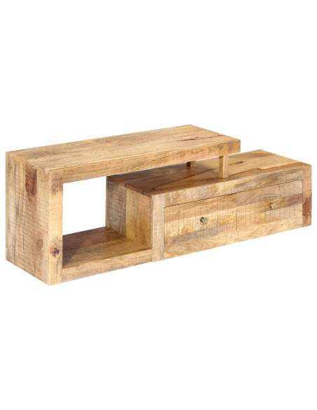 Mobile Porta TV 120x30x40 cm in Legno Massello di Mango