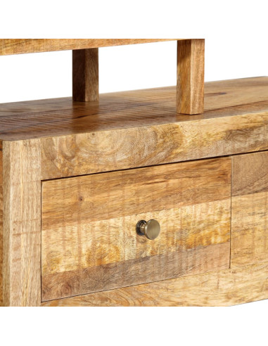Mobile Porta TV 120x30x40 cm in Legno Massello di Mango