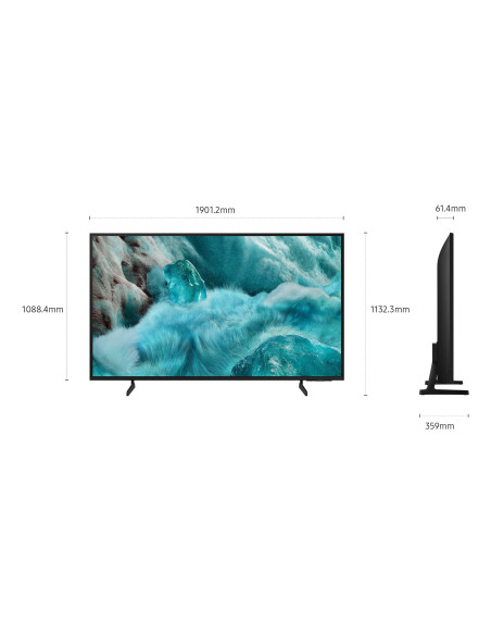 Samsung QLED AI TV 85" QE85Q7FAAUXZT 4K, Processore Q4 AI, 4K Upscaling, Color Booster Pro, OTS Lite, Slim Look Design, Vision A